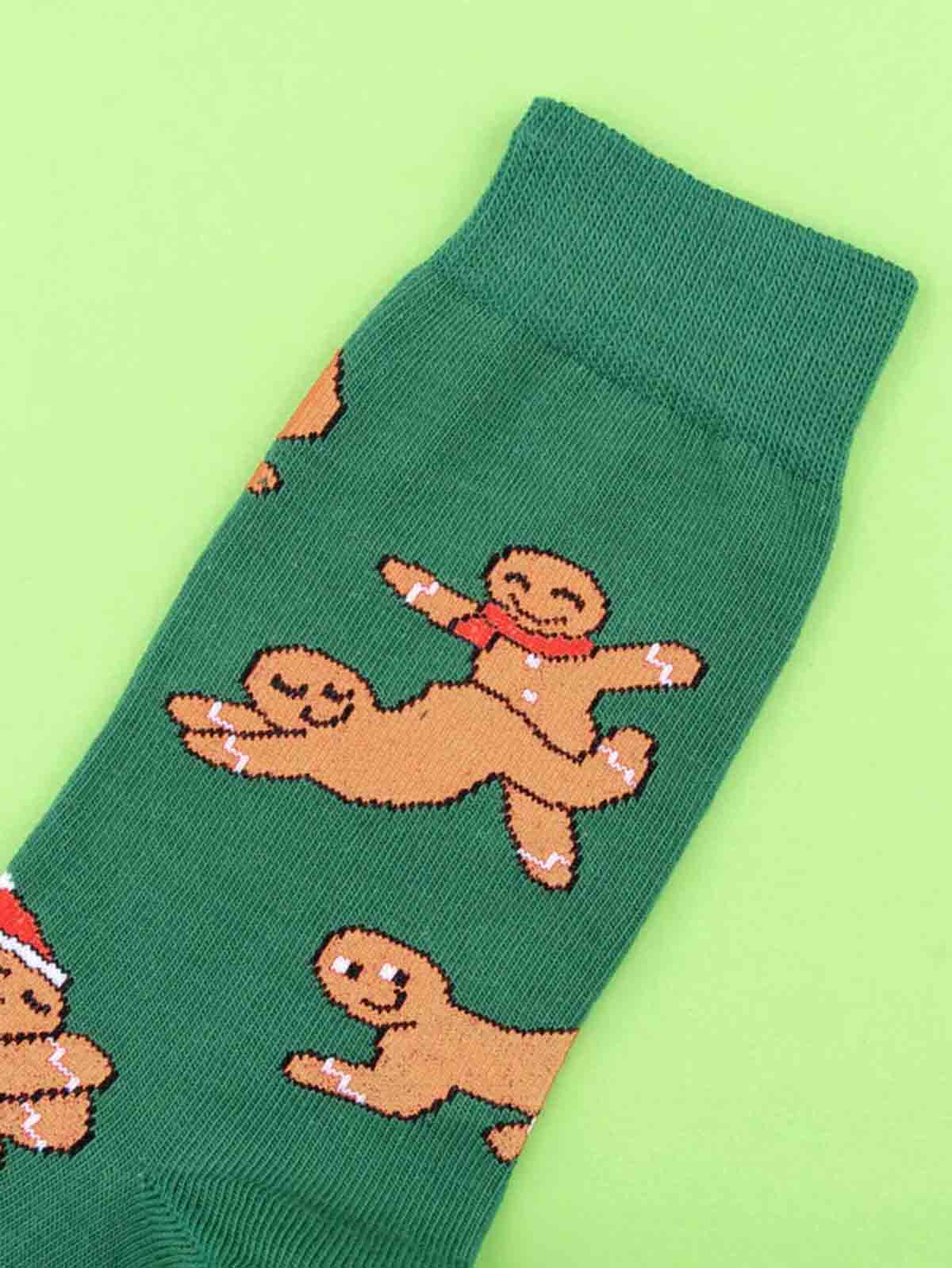 cou cou suzette Socken grün mit Lebkuchen