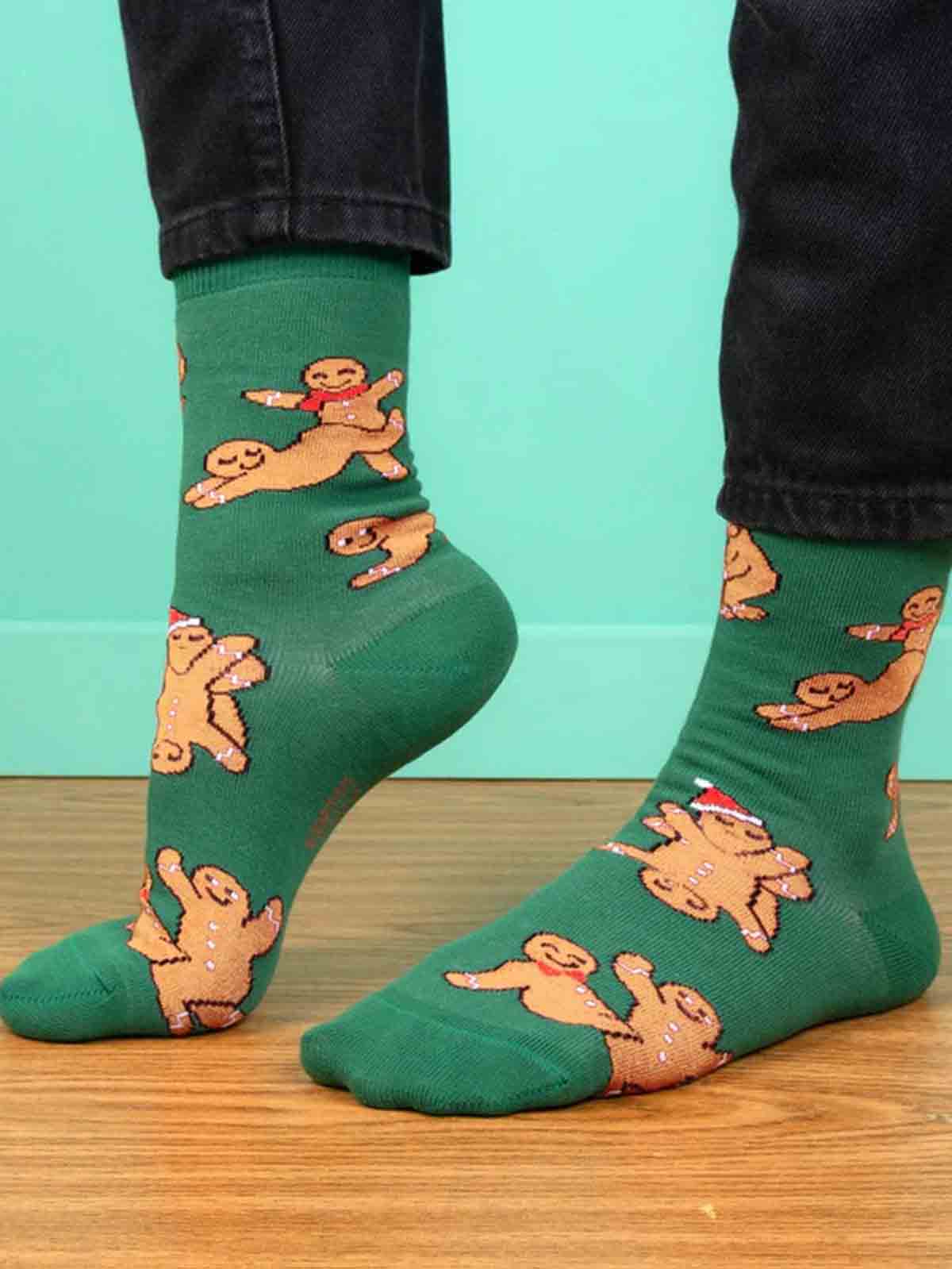 cou cou suzette Socken grün mit Lebkuchen