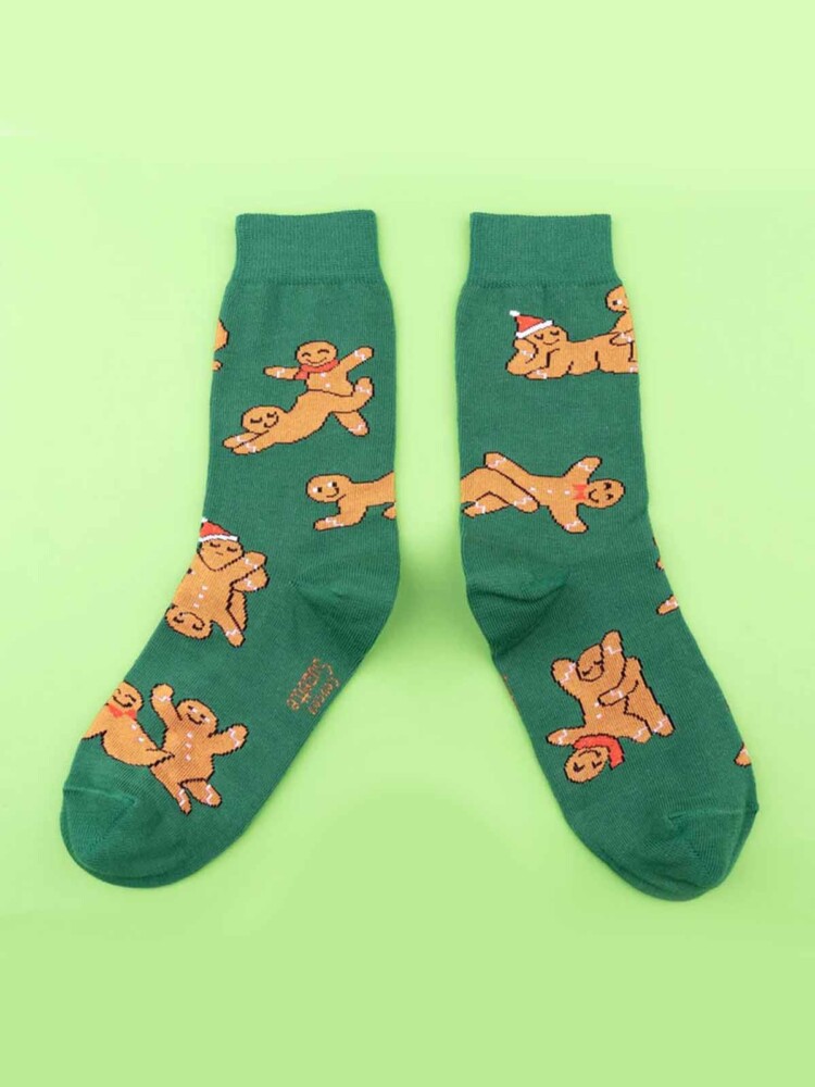 cou cou suzette Socken grün mit Lebkuchen