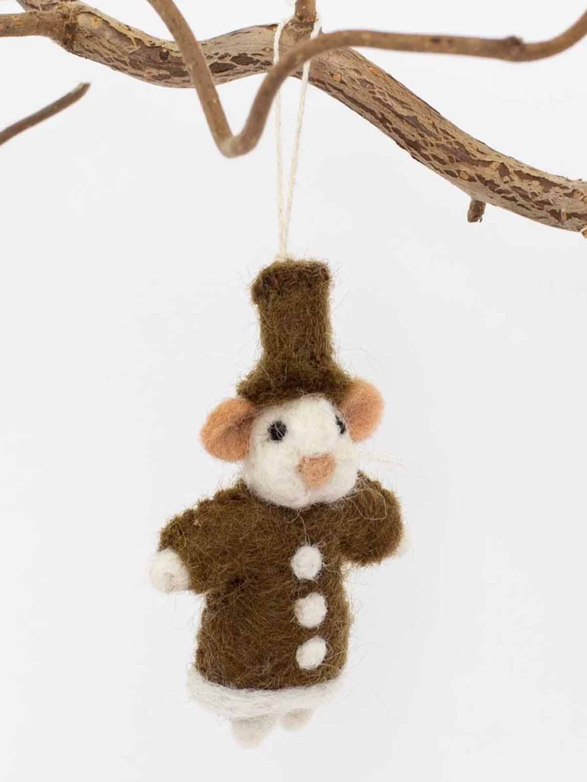 Afroart Fairtrade Weihnachtsdekoration Pfefferminzgummi - Maus Pfefferminzkuchen