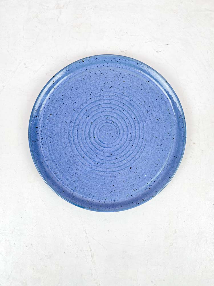 Trine lise Keramik - Mittagsplatte blau