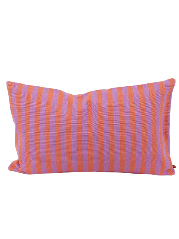 eine Welt der crat ehemaligen Afroart Fair Trade Kissenbezüge mit Streifen in rosa und lila 30 x 50 cm Dianá.
