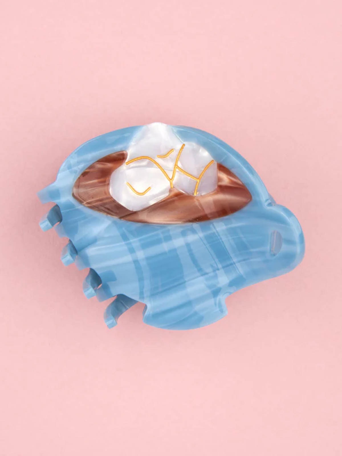 cou cou suzette - Haarclip blaue Tasse mit heißer Schokolade