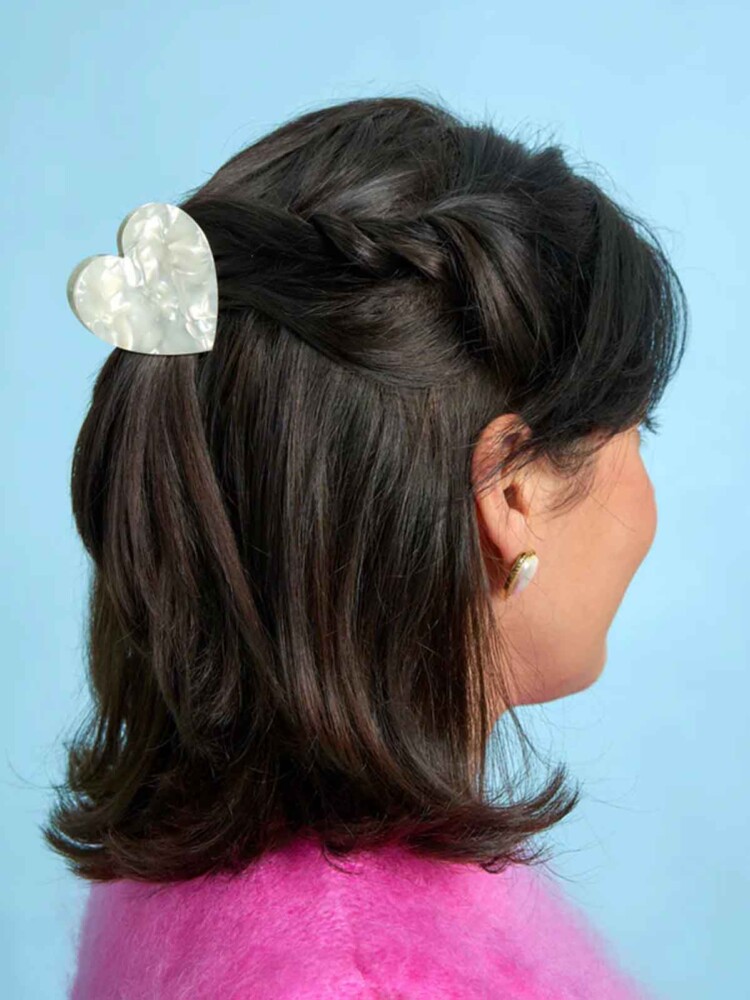 cou ou suzette - Haarclip Herz Perlmutt