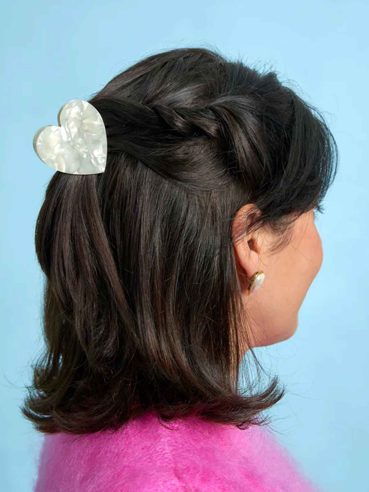 cou ou suzette - Haarclip Herz Perlmutt