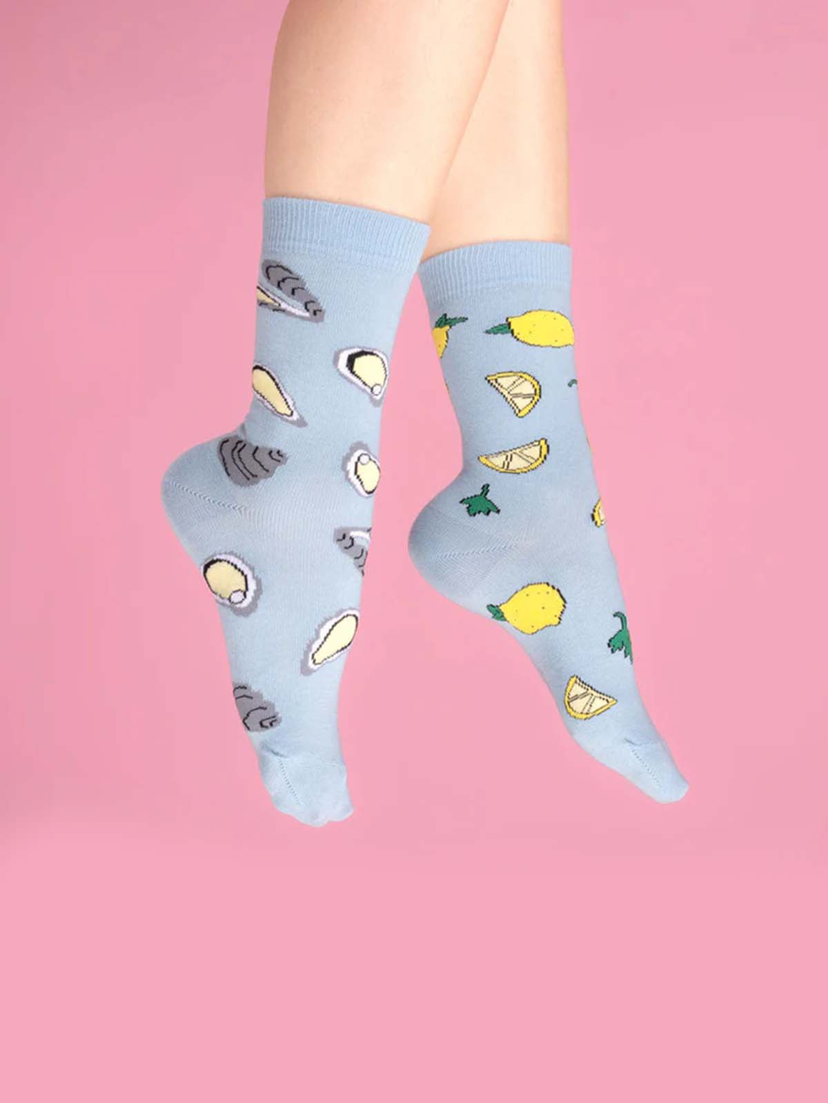 cou cou suzette Socken mit Austern und Zitronen