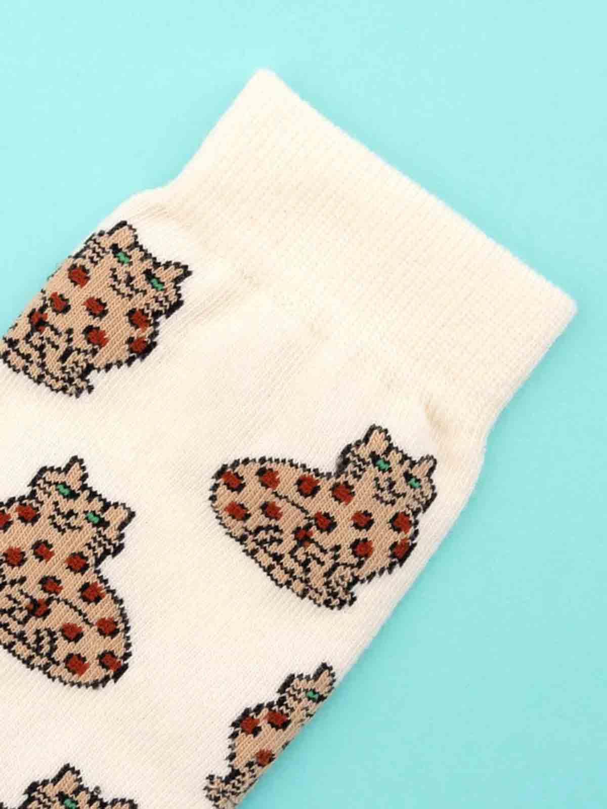 cou cou suzette strümpfe creme mit katzen