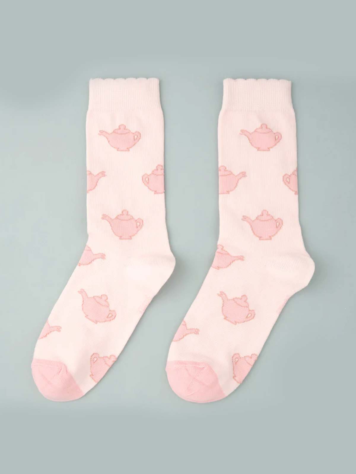 cou cou suzette - strümpfe rosa teepot