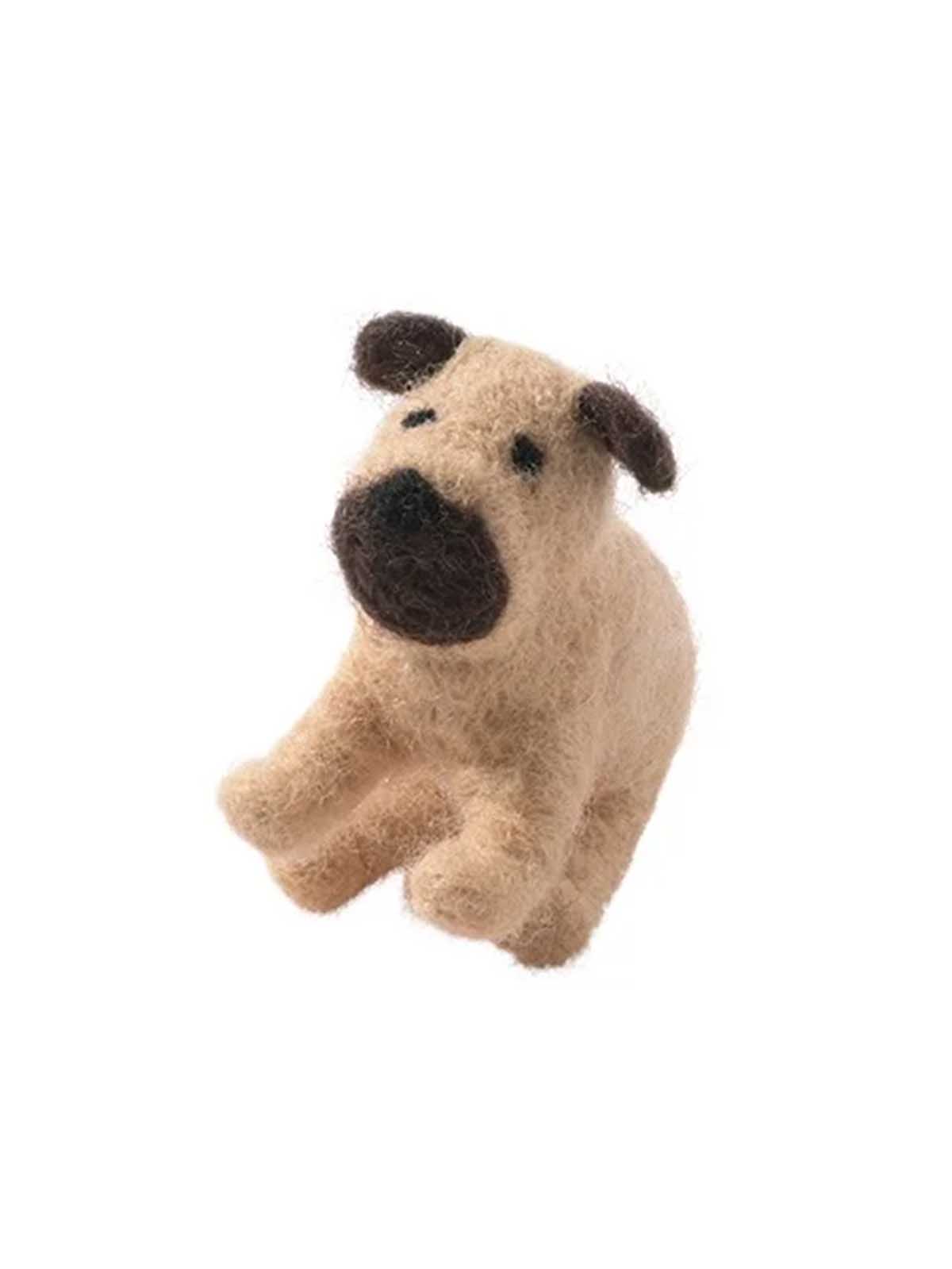 Aveva Design Hund in einem Filz hellbraun