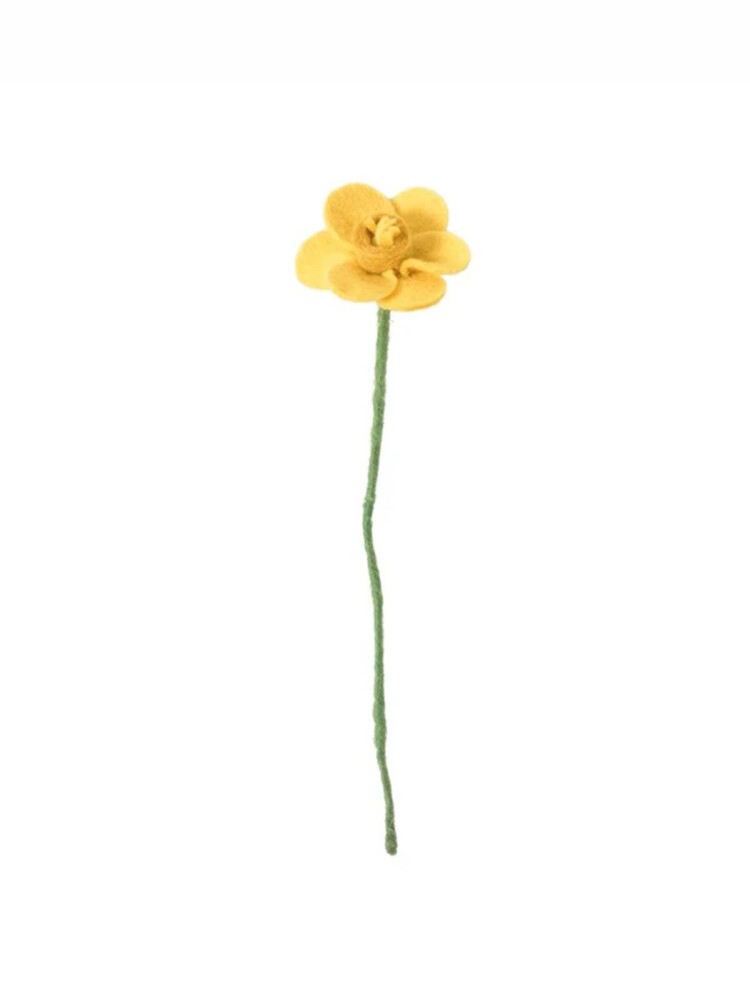 Aveva Design Filzblüten - Pfingstlilie gelb - gelbe Blume