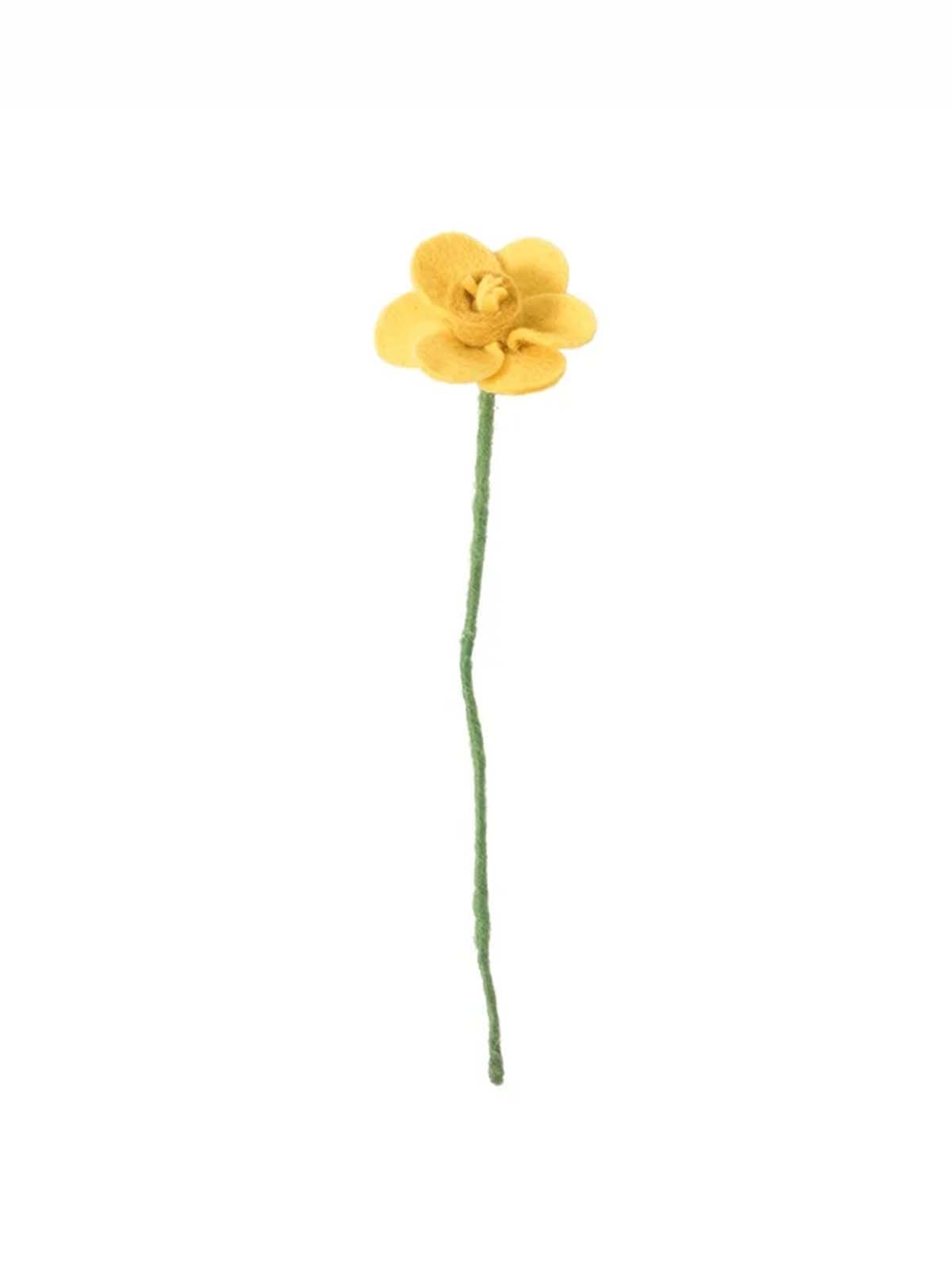 Aveva Design Filzblüten - Pfingstlilie gelb - gelbe Blume