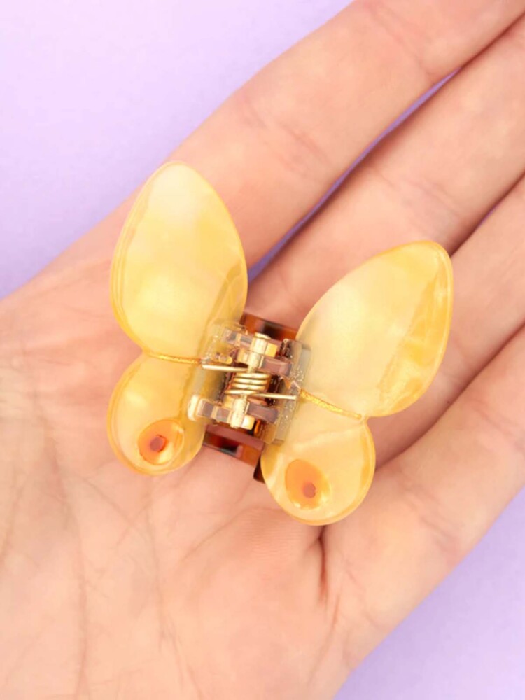cu ou ou suzette Haarclip Schmetterling gelb