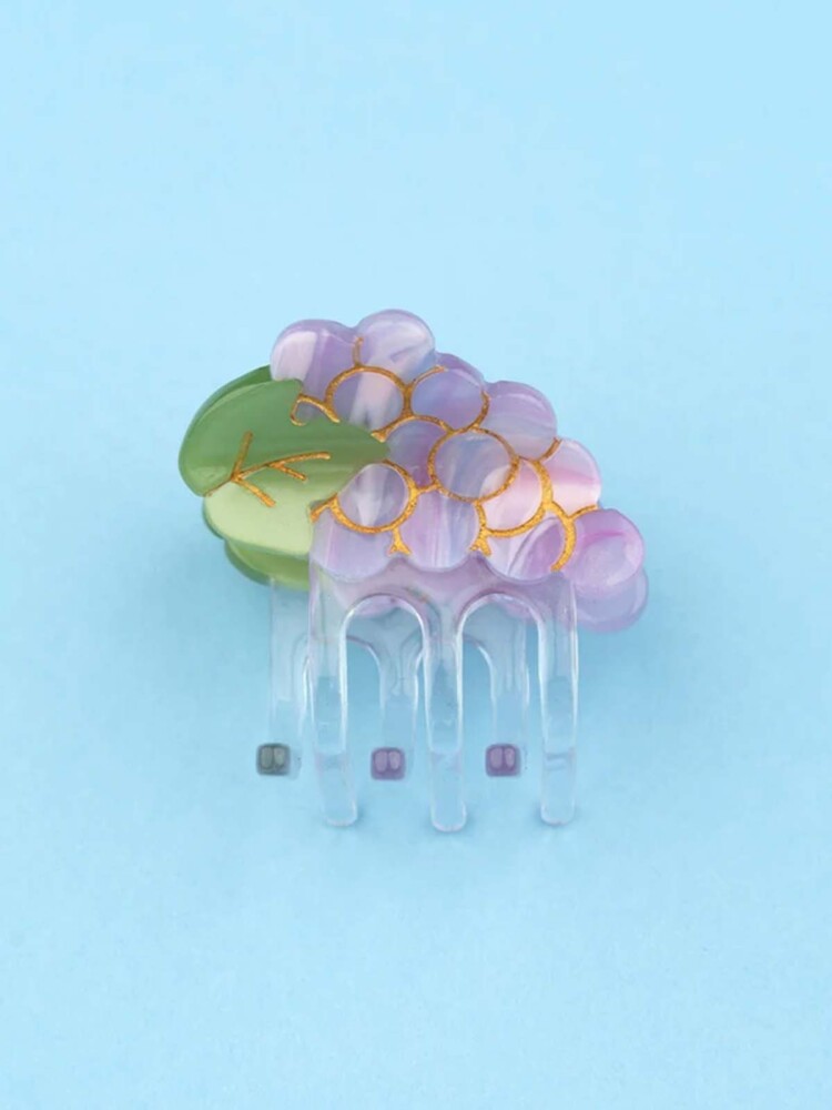 cou cou suzette Mini Haarclip mit lila Trauben