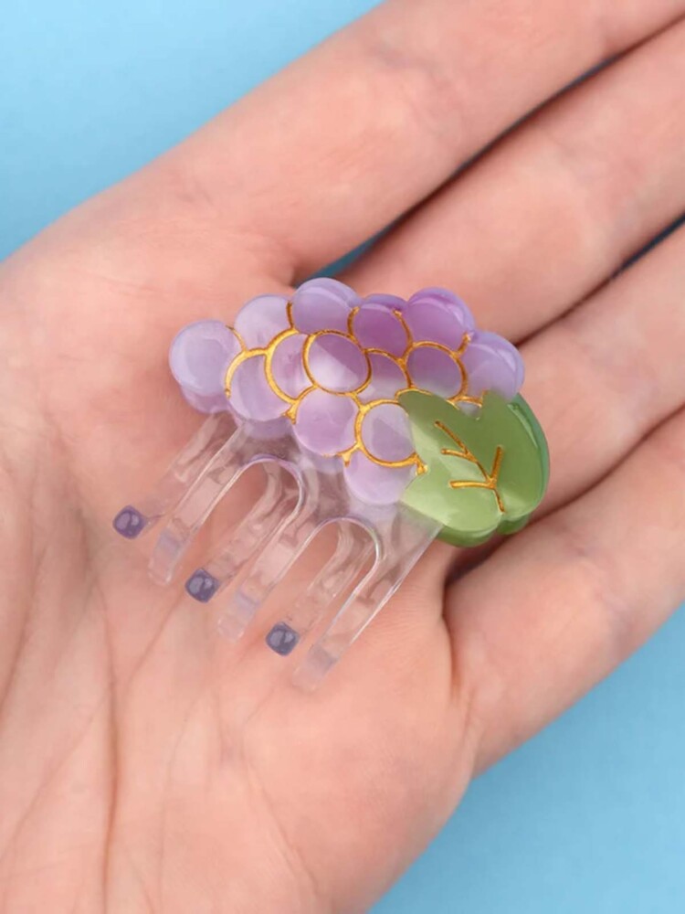 cou cou suzette Mini Haarclip mit lila Trauben