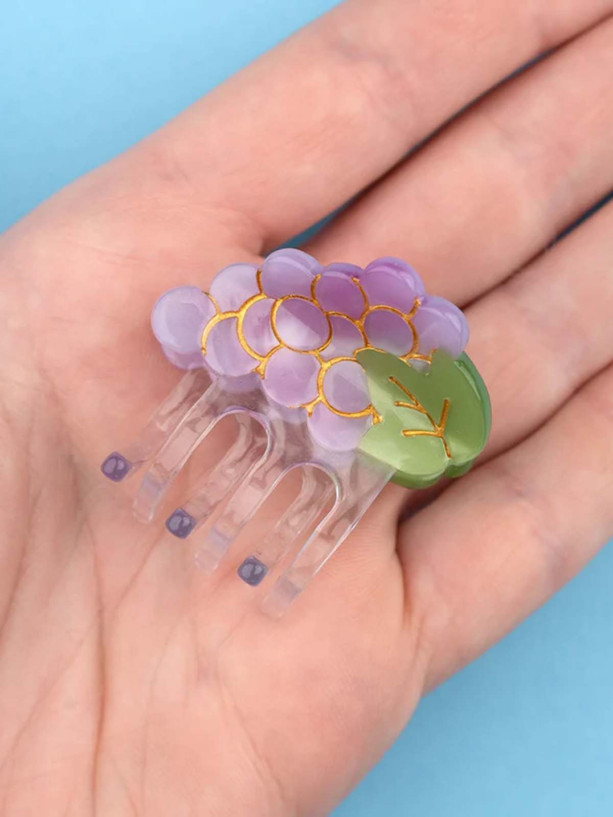 cou cou suzette Mini Haarclip mit lila Trauben