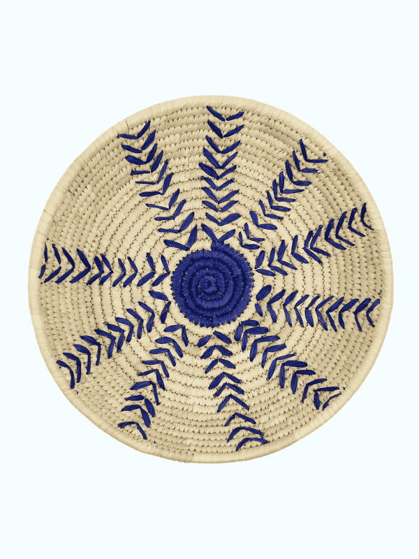 Afroart Brotkorb Bambus und blau