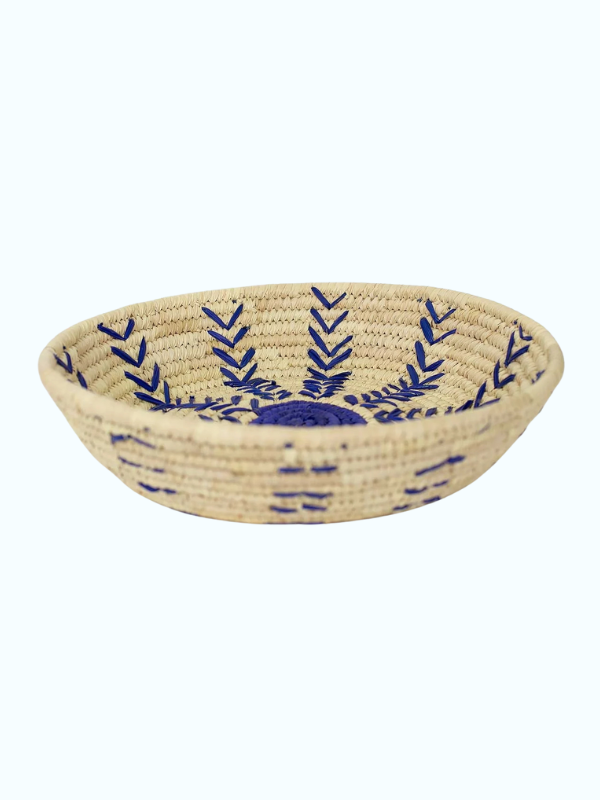 Afroart Brotkorb Bambus und blau