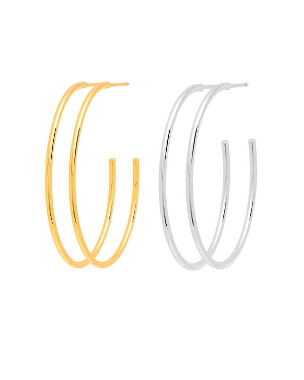 Lulu Copenhagen hoops in Silber und Gold in verschiedenen Stilen