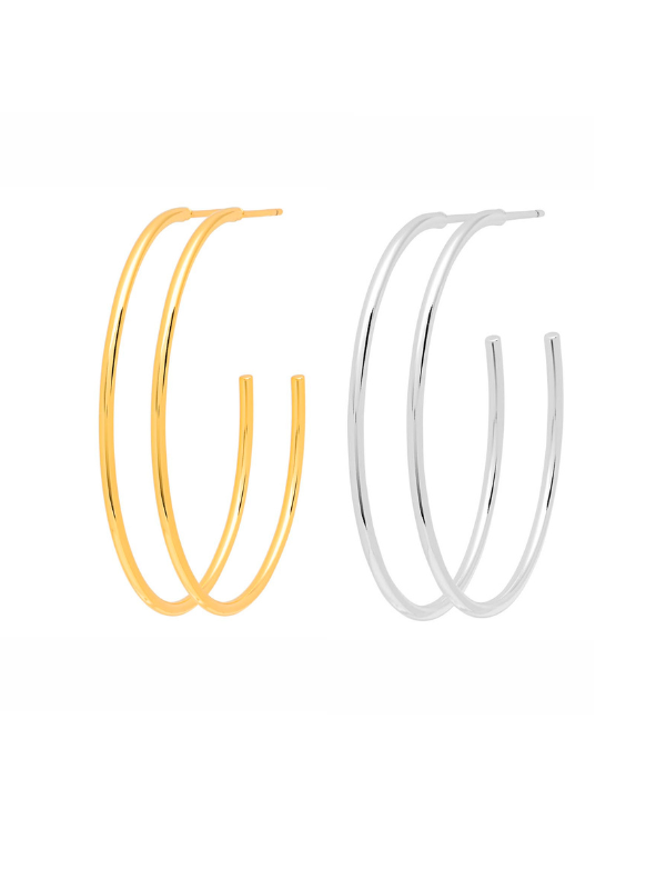 Lulu Copenhagen hoops in Silber und Gold in verschiedenen Stilen
