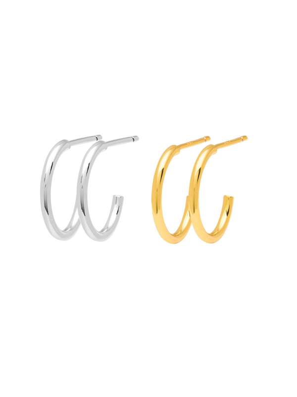 Lulu Copenhagen hoops in Silber und Gold in verschiedenen Stilen