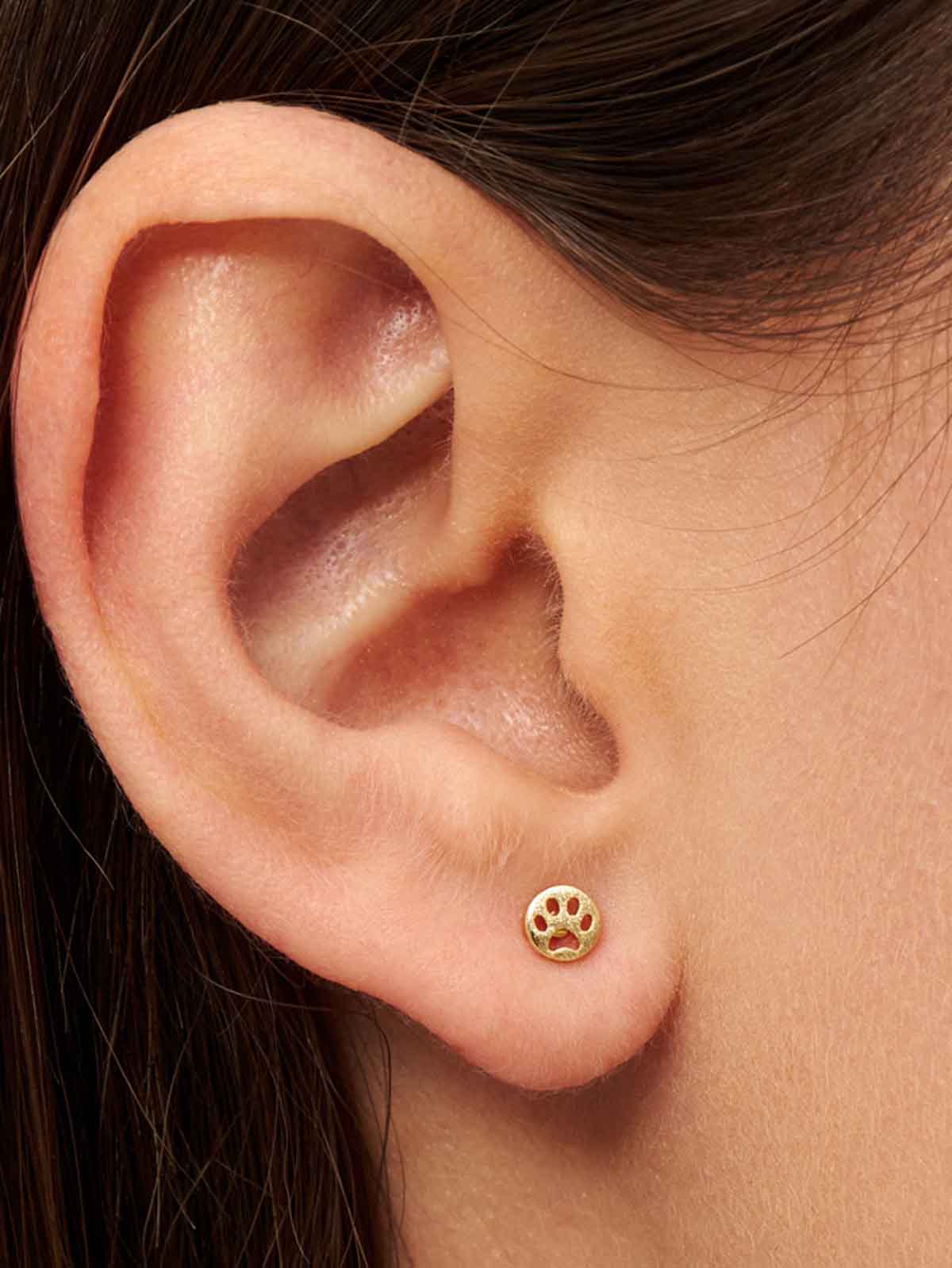 Lulu Copenhagen Ohrring mit Hundepfote LULU1633 - Hundeohrring 1 Stück - Silber überzogen - Extra 1