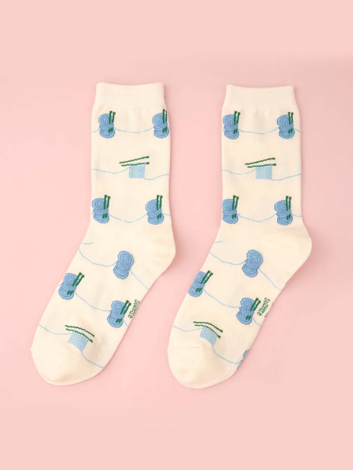 cou cou suzette Socken weiß mit Strickwaren