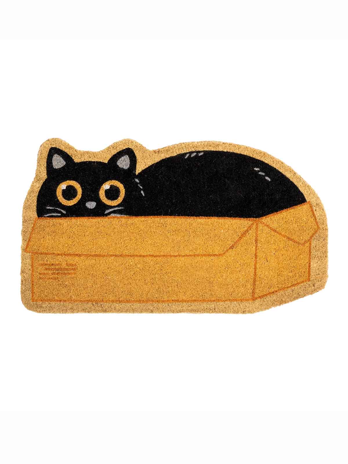 Remix von Sofie Kokosnuss Fußmatte mit Katze in einer Schachtel