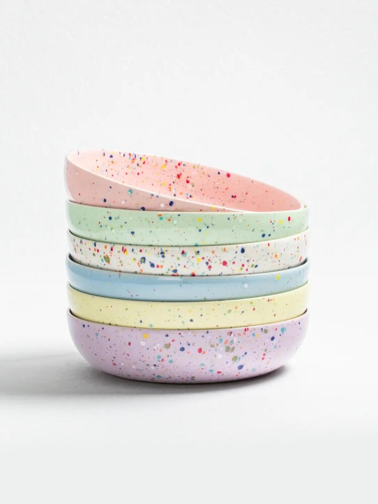 Remix von Sofie confetti Serie Pastateller aus Ei zurück nach Hause, tiefe Platte Minze.
