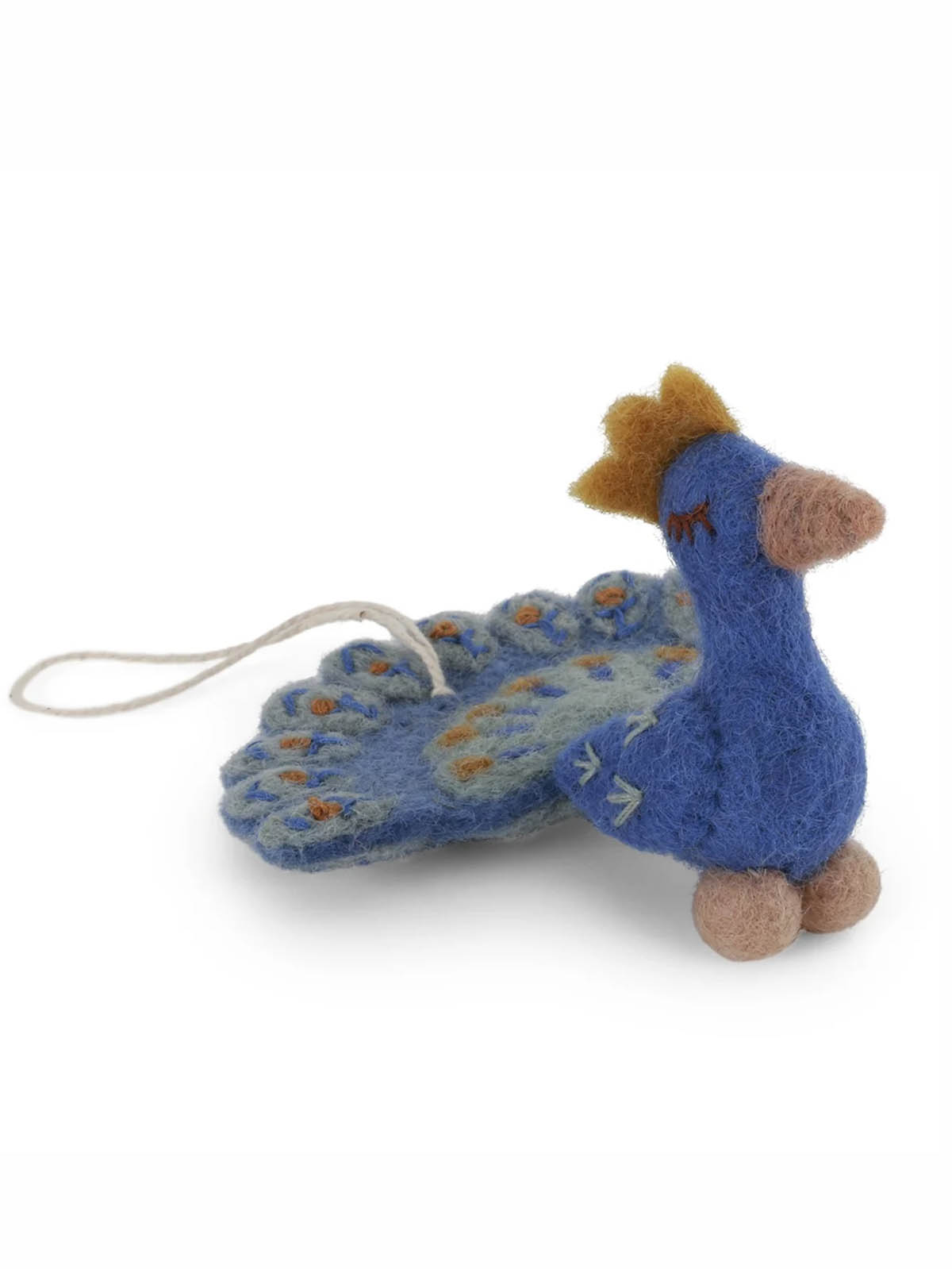 Pfau in Filzgrit & sif