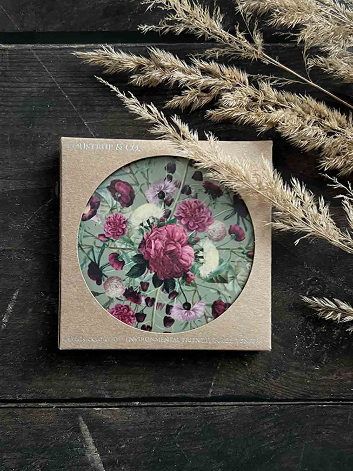 koustrup & co. - rosa Blumengarten Töpfe und Untersetzer für Glas