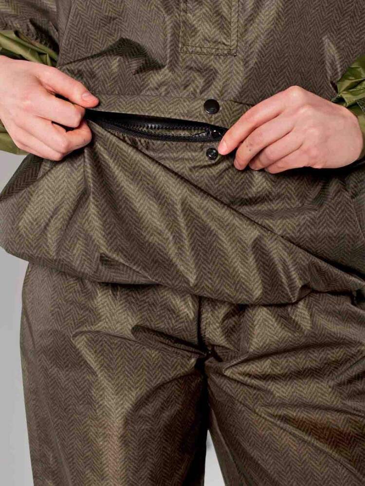 Regen Eis Regen Jacke Olive Green Herringbone