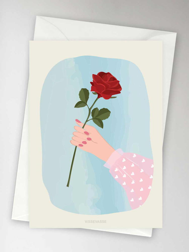 Gelegenheitskarte mit Rose