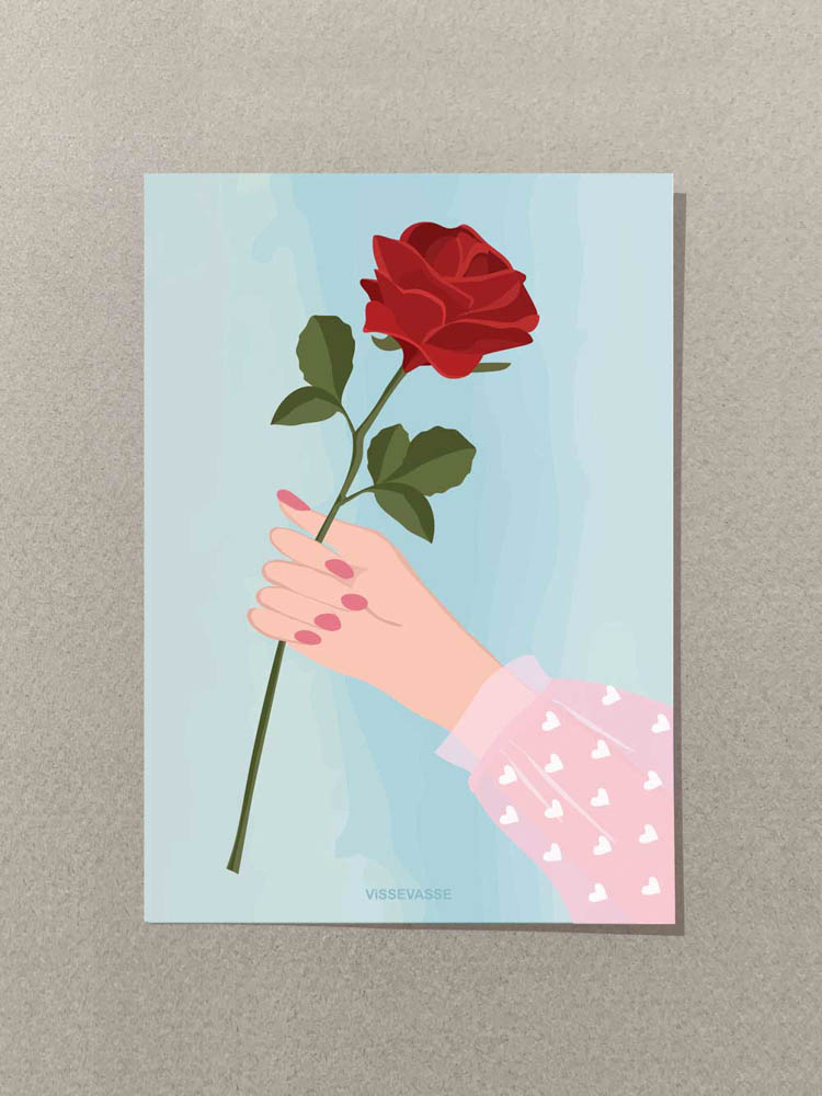 Gelegenheitskarte mit Rose