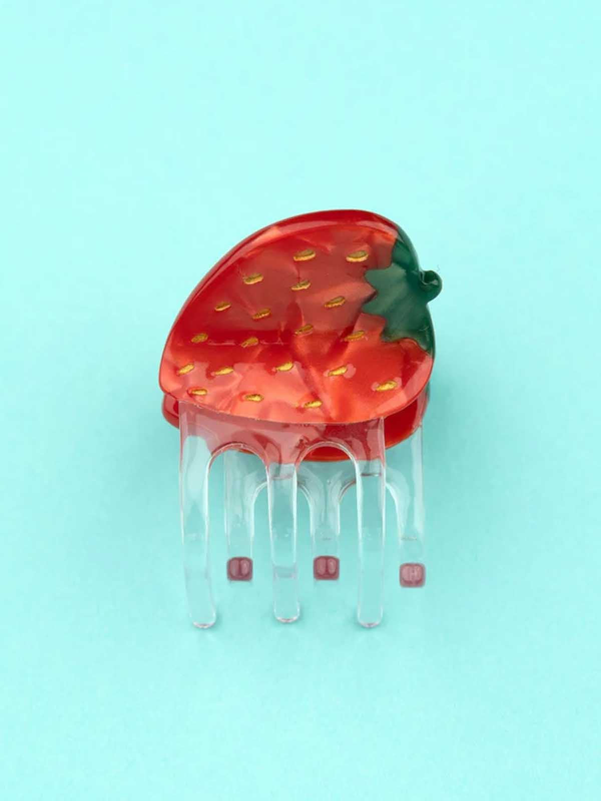 cou cou suzette Mini Haarclip Erdbeere
