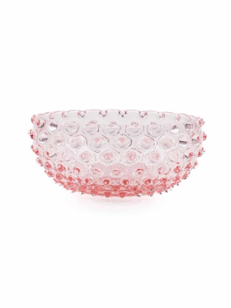 Schale aus Igelglas 17 cm - Rosa