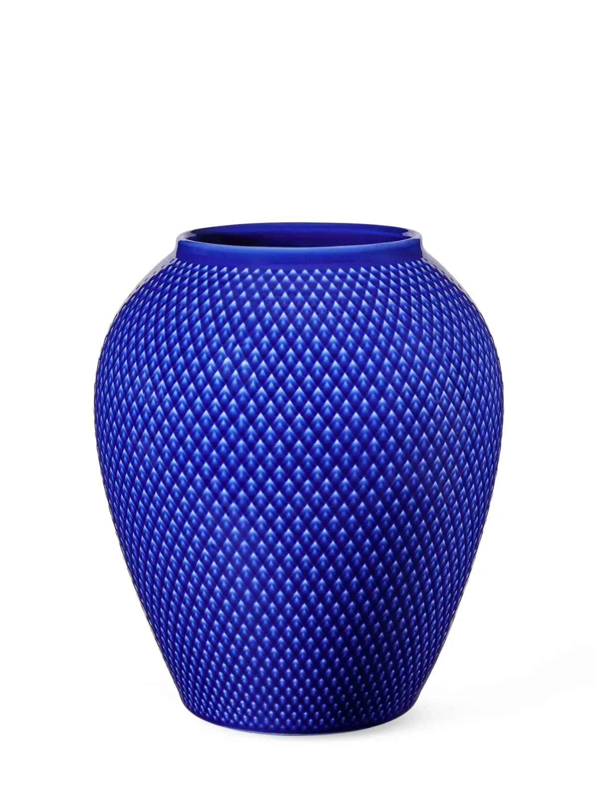 Rhombe, Heidelbeerporzellan, Vase