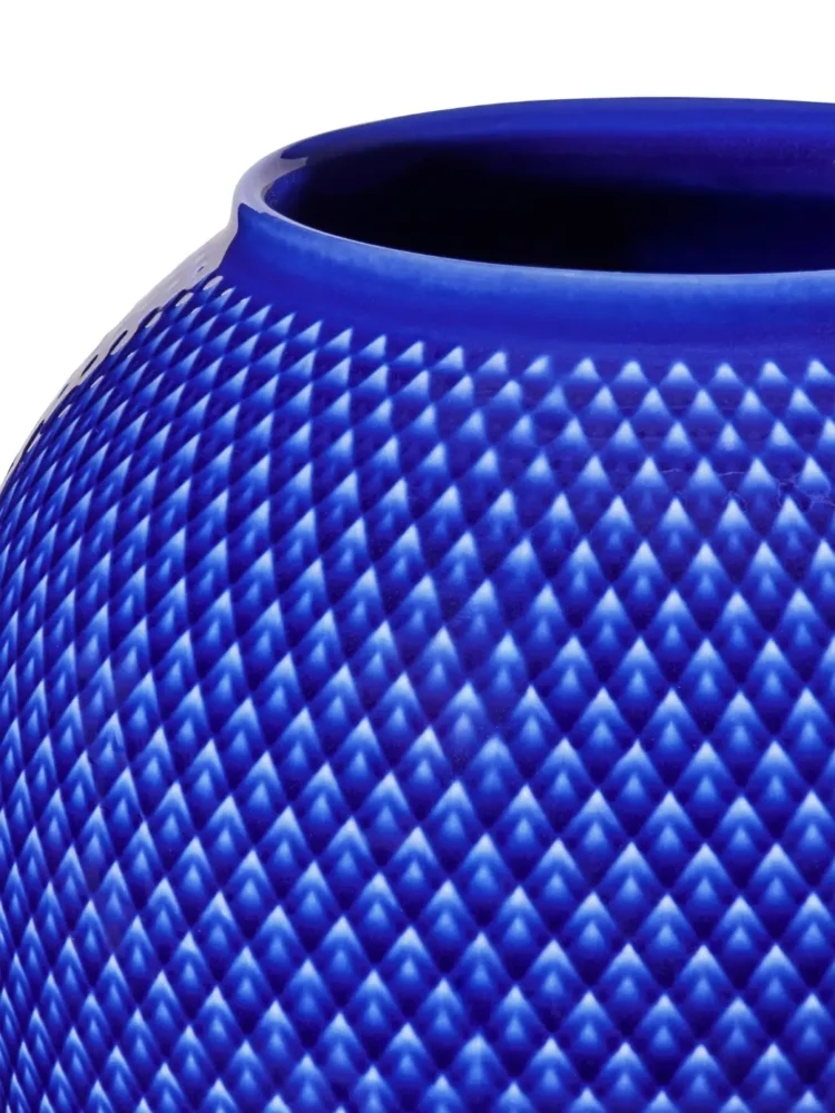 Rhombe, Heidelbeerporzellan, Vase