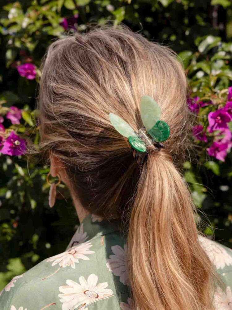 cu cu ou suzette Haarclip grün Schmetterling