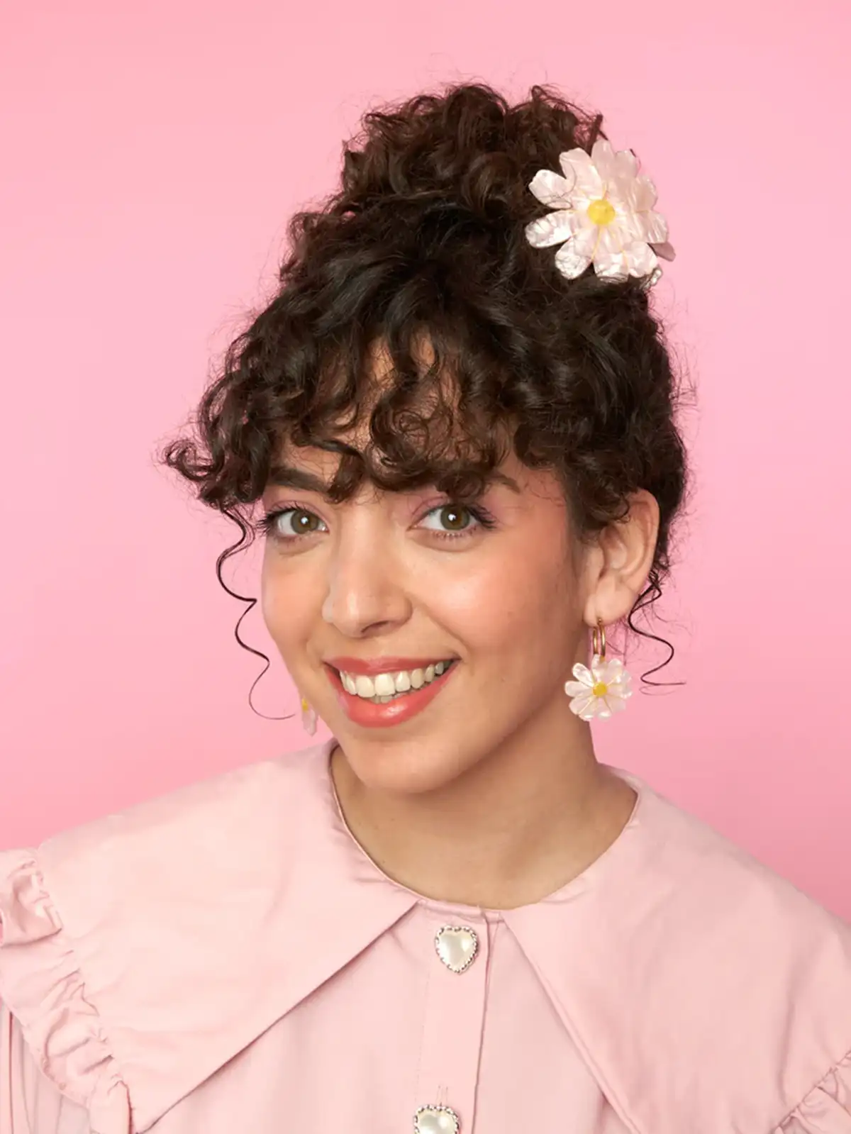 cou cu suzette - Haarclip Kosmos (Kavale) Blume in rosa