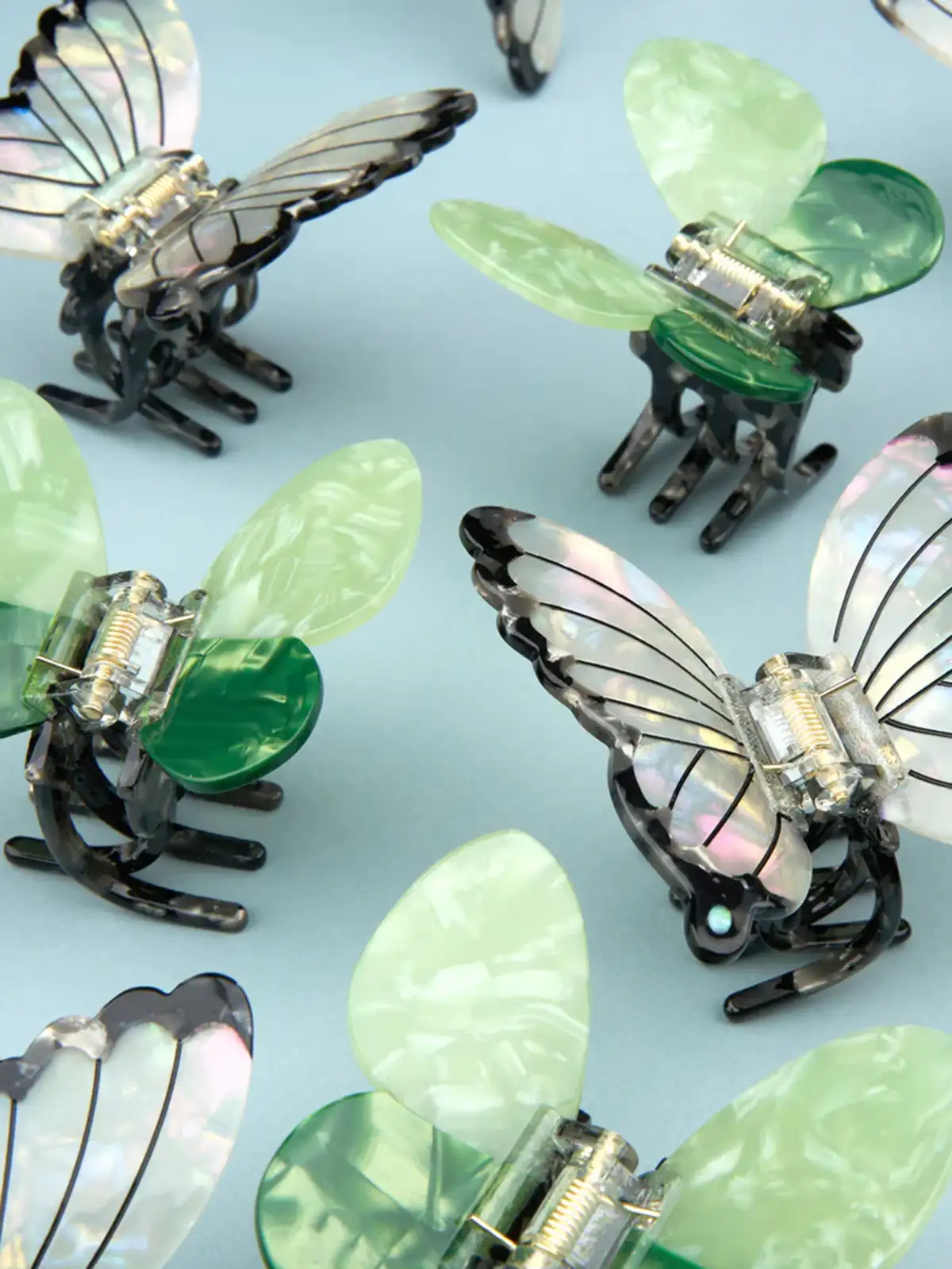 cou cou suzette - Haarclip Schmetterling weiß Perlmutt