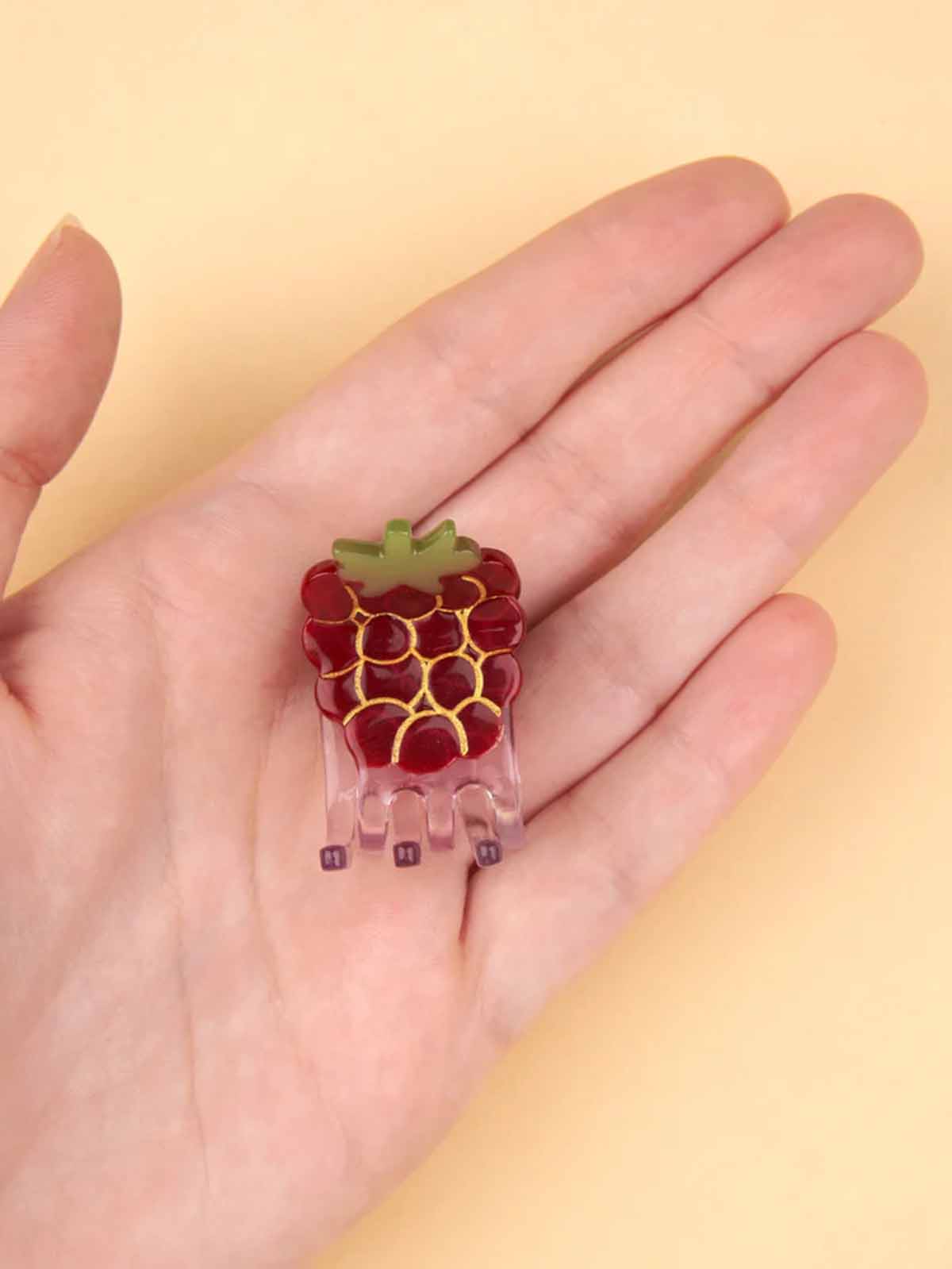 cou cou suzette Mini Haarclip mit Himbeere