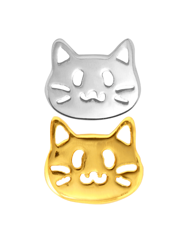 Lulu Copenhagen Ohrringe in Silber und Gold mit Katzen