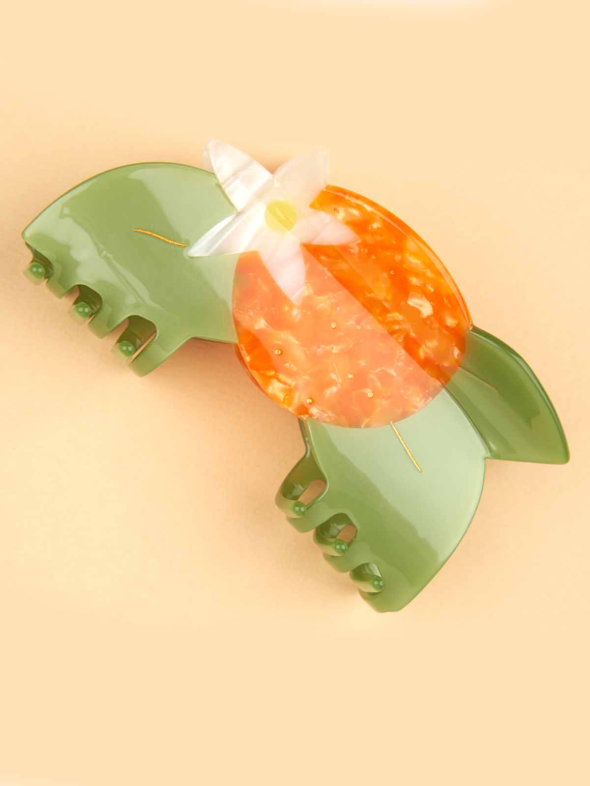 cou covokadoubas suzette Haarclip - orange Blume