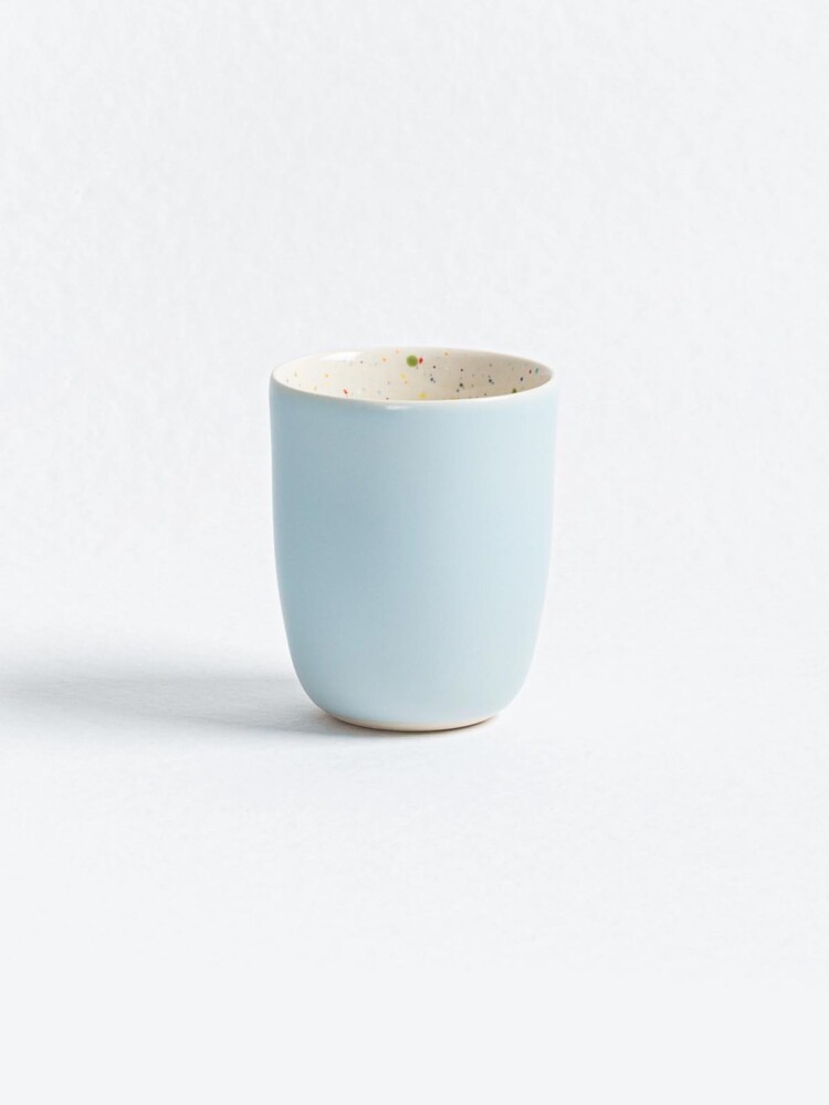 Ei zurück nach Hause - Windbecher babyblau