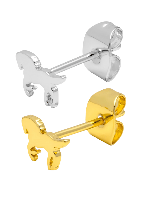Lulu Copenhagen Ohrring - Silber Pferd und Gold Pferd