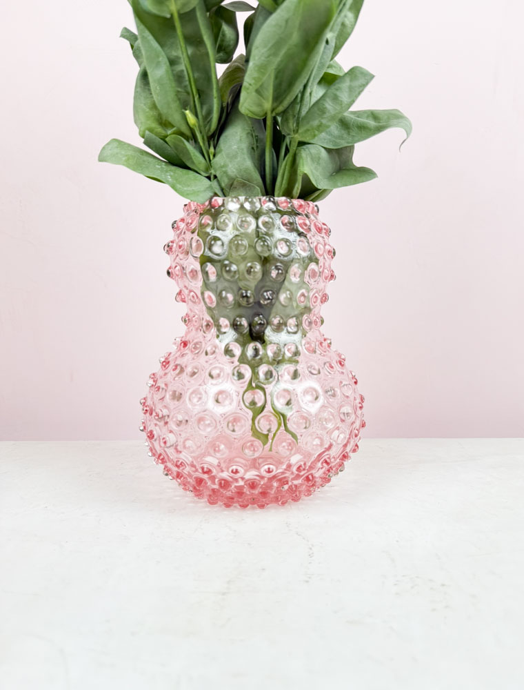 Anna von Lipa große Vogelvase in rosa