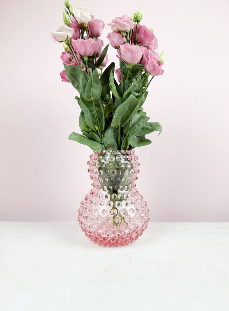 Anna von Lipa große Vogelvase in rosa