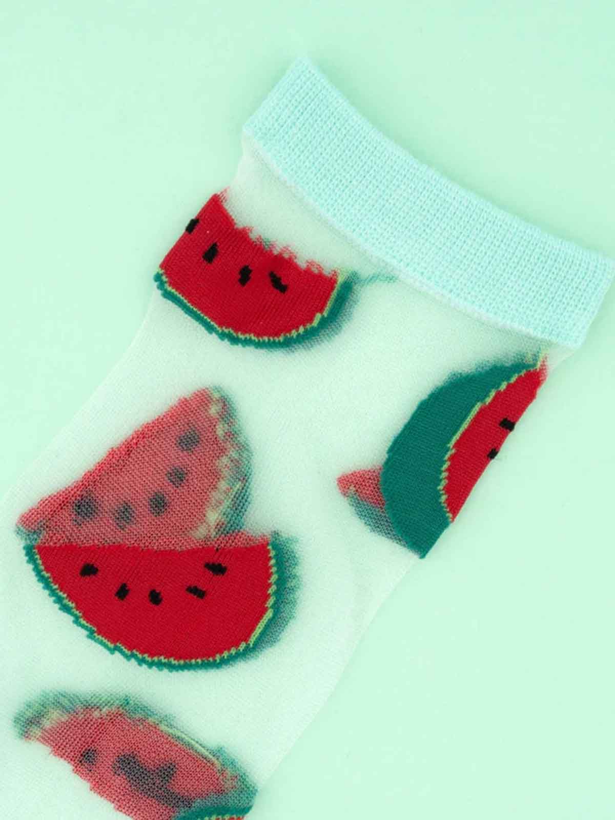 cou cou suzette strümpfe transparent mit wassermelone