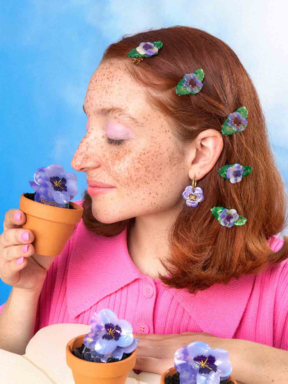 cou cou suzette Haarnadel Stiefmutter Blume