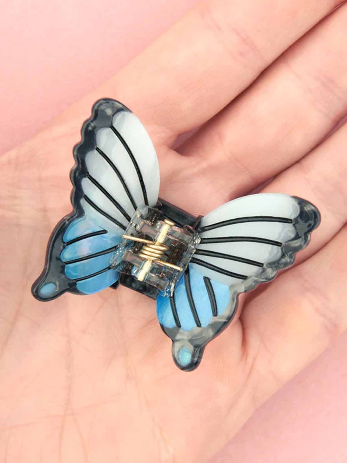 cou cou suzette Mini Haarclip mit blauen Schmetterling